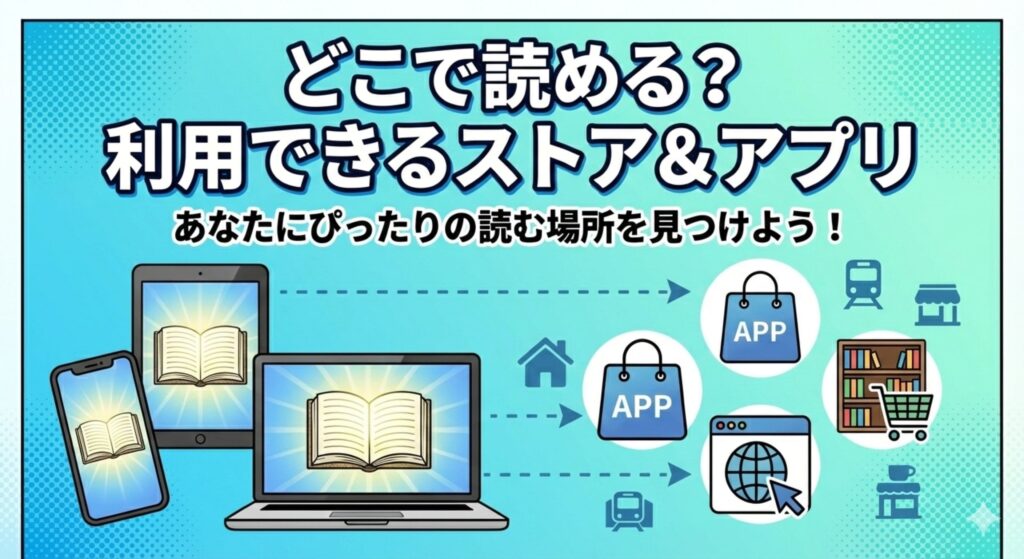 どこで読める？の見出しに使える画像